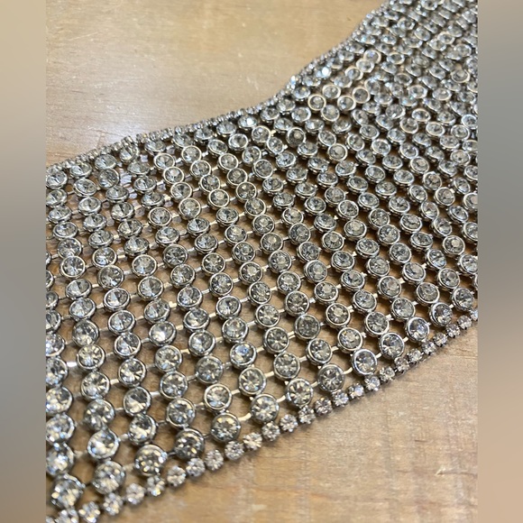 Zara rhinestone jewel shiny bling belt Nwt
